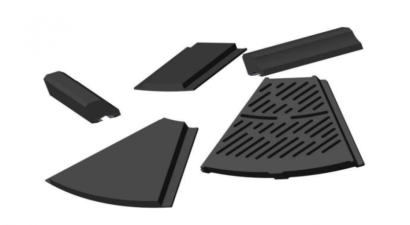 球磨機(jī)橡膠襯板設(shè)計(jì)不同形狀使用效果不同